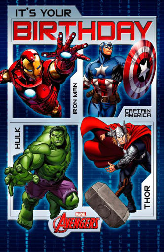 Picture of ITS YOUR BIRTHDAY AVENGERS BIRTHDAY CARD